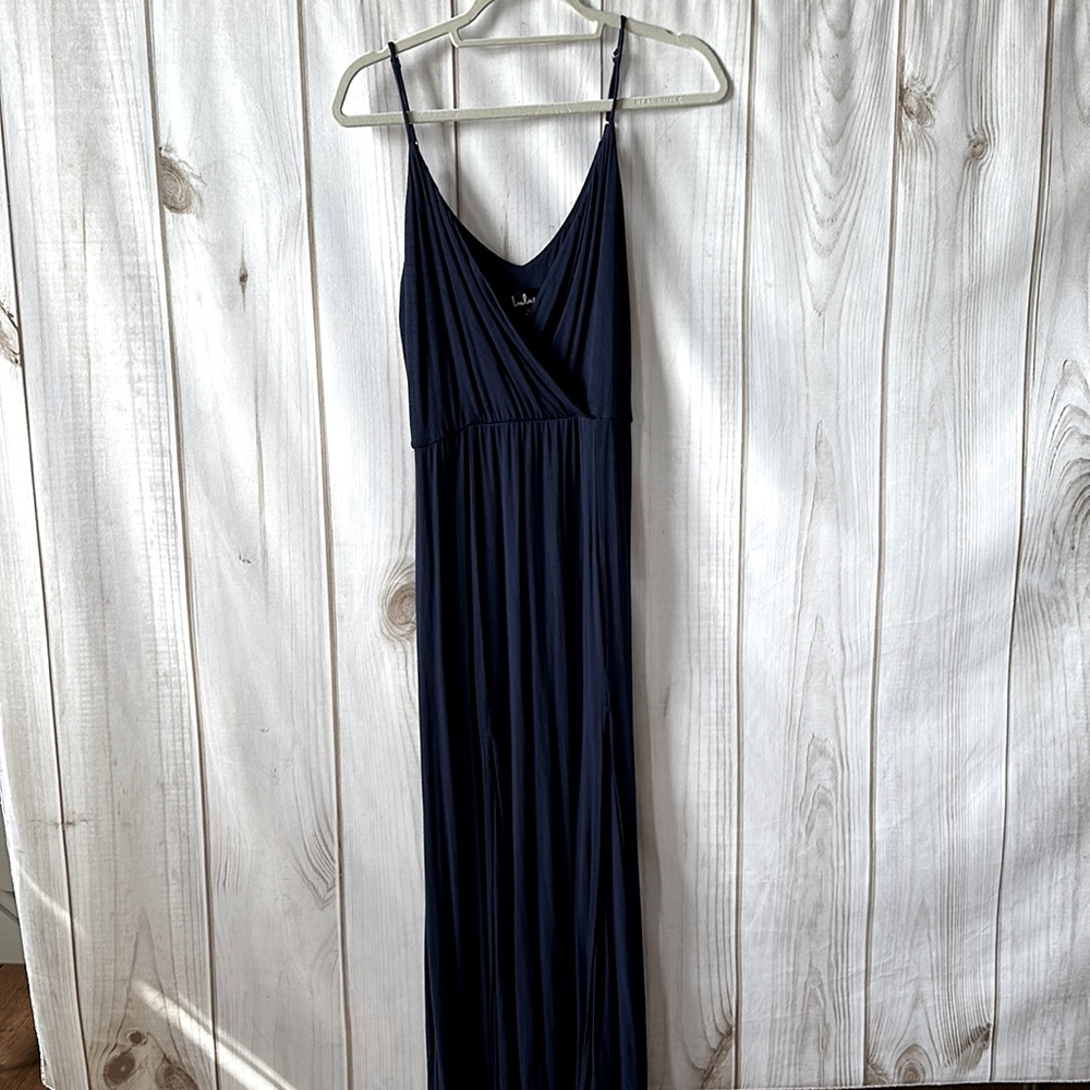 Lulu’s Navy Blue Dress Size Large - Picture 3 of 17